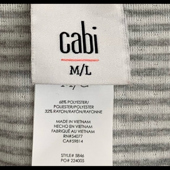 NEW| CAbi 5846 ATC Gray Cape - Picture 4 of 4